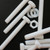 10x Natural PTFE Hex Head Plastic Screws & Bolts M5 x 40mm, Nuts & Washers