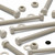 5x Natural PPS Hex Head Plastic Screws & Bolts M10 x 100mm, Nuts & Washers