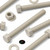 5x PPS Hex Head, M10 x 100 mm, Plastic Nuts and Bolts (Screws), Washers, Polyphenylene Sulfide