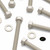5x Natural PPS Hex Head Plastic Screws & Bolts M10 x 100mm, Nuts & Washers