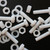 10x Natural PTFE Hex Head Plastic Screws & Bolts M5 x 20mm, Nuts & Washers
