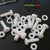 10x Natural PTFE Hex Head Plastic Screws & Bolts M6 x 20mm, Nuts & Washers