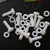 10x PTFE Hex Head, M6 x 20mm, Plastic Nuts and Bolts (Screws), Washers, Fluoropolymer Polytetrafluoroethylene