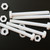 5x Natural PTFE Hex Head Plastic Screws & Bolts M6 x 60mm, Nuts & Washers