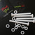 5x PTFE Hex Head, M6 x 60mm, Plastic Nuts and Bolts (Screws), Washers, Fluoropolymer Polytetrafluoroethylene