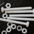 5x PTFE Hex Head, M6 x 60 mm, Plastic Nuts and Bolts (Screws), Washers, Fluoropolymer Polytetrafluoroethylene