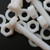 10x Natural PTFE Hex Head Plastic Screws & Bolts M6 x 40mm, Nuts & Washers