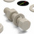 5x Natural PPS Hex Head Plastic Screws & Bolts M8 x 40mm, Nuts & Washers