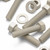 5x PPS Hex Head, M8 x 40 mm, Plastic Nuts and Bolts (Screws), Washers, Polyphenylene Sulfide