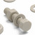 5x Natural PPS Hex Head Plastic Screws & Bolts M8 x 40mm, Nuts & Washers