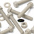 10x Natural PPS Hex Head Plastic Screws & Bolts M6 x 40 mm, Nuts & Washers