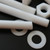 5x PTFE Hex Head, M10 x 100mm, Plastic Nuts and Bolts (Screws), Washers, Fluoropolymer Polytetrafluoroethylene