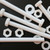 5x PTFE Hex Head, M10 x 100 mm, Plastic Nuts and Bolts (Screws), Washers, Fluoropolymer Polytetrafluoroethylene