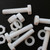 5x PTFE Hex Head, M8 x 40mm, Plastic Nuts and Bolts (Screws), Washers, Fluoropolymer Polytetrafluoroethylene