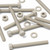 5x Natural PPS Hex Head Plastic Screws & Bolts M6 x 60mm, Nuts & Washers