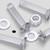 50x Clear Acrylic Slotted Countersunk Screws M4 x 20 mm, Nuts & Washers