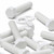 20x White PP Hex Head Plastic Bolts, Nuts and Washers, M8 x 40 mm
