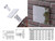 4x Clear Acrylic Standoffs 19x19mm, Sign Spacers, Wall Mount Panel Supports