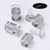 4x Clear Acrylic Standoffs 19x19mm, Sign Spacers, Wall Mount Panel Supports
