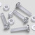 50x Clear Acrylic Slotted Pan Head Screws & Bolts M4 x 20mm, Nuts & Washers