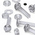 50x Clear Acrylic, Pan Slotted Head, M4 x 20mm, Plastic Bolts, Nuts & Washers - Screws