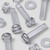 50x Clear Acrylic Slotted Pan Head Screws & Bolts M4 x 20mm, Nuts & Washers
