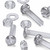 50x Clear Acrylic Slotted Pan Head Screws & Bolts M4 x 20mm, Nuts & Washers