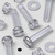 50x Clear Acrylic Slotted Pan Head Screws & Bolts M4 x 20mm, Nuts & Washers