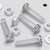 50x Clear Acrylic Slotted Pan Head Screws & Bolts M4 x 20 mm, Nuts & Washers