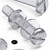 50x Clear Acrylic, Pan Slotted Head, M3 x 20 mm, Plastic Bolts, Nuts & Washers - Screws