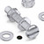 20x Clear Acrylic Slotted Pan Head Screws & Bolts M6 x 40mm, Nuts & Washers
