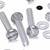20x Clear Acrylic, Pan Slotted Head, M6 x 40 mm, Plastic Bolts, Nuts & Washers - Screws