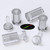 4x Clear Acrylic Standoffs 19 x 30 mm, Sign Spacers, Wall Mount Panel Supports