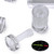 4x Clear Acrylic Standoffs 19x30mm, Sign Spacers, Wall Mount Panel Supports