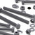 10x Grey PVC, Hex Head, M8 x 100mm, Plastic Bolts, Nuts & Washers,  UPVC
