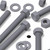 10x Grey PVC, Hex Head, M8 x 100 mm, Plastic Bolts, Nuts & Washers, UPVC