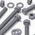 10x Grey PVC Hex Head Plastic Screws & Bolts M8 x 100 mm, Nuts & Washers