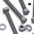 10x Grey PVC Hex Head Plastic Screws & Bolts M8 x 100 mm, Nuts & Washers