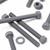 10x Grey PVC Hex Head Plastic Screws & Bolts M10 x 100mm, Nuts & Washers
