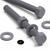 10x Grey PVC, Hex Head, M10 x 100mm, Plastic Bolts, Nuts & Washers,  UPVC