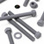 10x Grey PVC, Hex Head, M10 x 100mm, Plastic Bolts, Nuts & Washers,  UPVC
