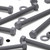 10x Grey PVC, Hex Head, M10 x 100mm, Plastic Bolts, Nuts & Washers, UPVC