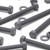 10x Grey PVC Hex Head Plastic Screws & Bolts M10 x 100mm, Nuts & Washers