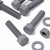 5x Grey PVC, Hex Head, M16 x 65mm, Plastic Bolts, Nuts & Washers, UPVC