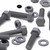5x Grey PVC Hex Head Plastic Screws & Bolts M16 x 65mm, Nuts & Washers