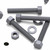 5x Grey PVC Hex Head Plastic Screws & Bolts M16 x 100mm, Nuts & Washers