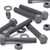 5x Grey PVC Hex Head Plastic Screws & Bolts M16 x 100mm, Nuts & Washers