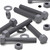 5x Grey PVC Hex Head Plastic Screws & Bolts M16 x 100 mm, Nuts & Washers