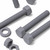 5x Grey PVC, Hex Head, M16 x 100mm, Plastic Bolts, Nuts & Washers,  UPVC