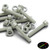 10x Glass Filled Nylon Socket Head Screws M10 x 50mm, Nuts & Washers